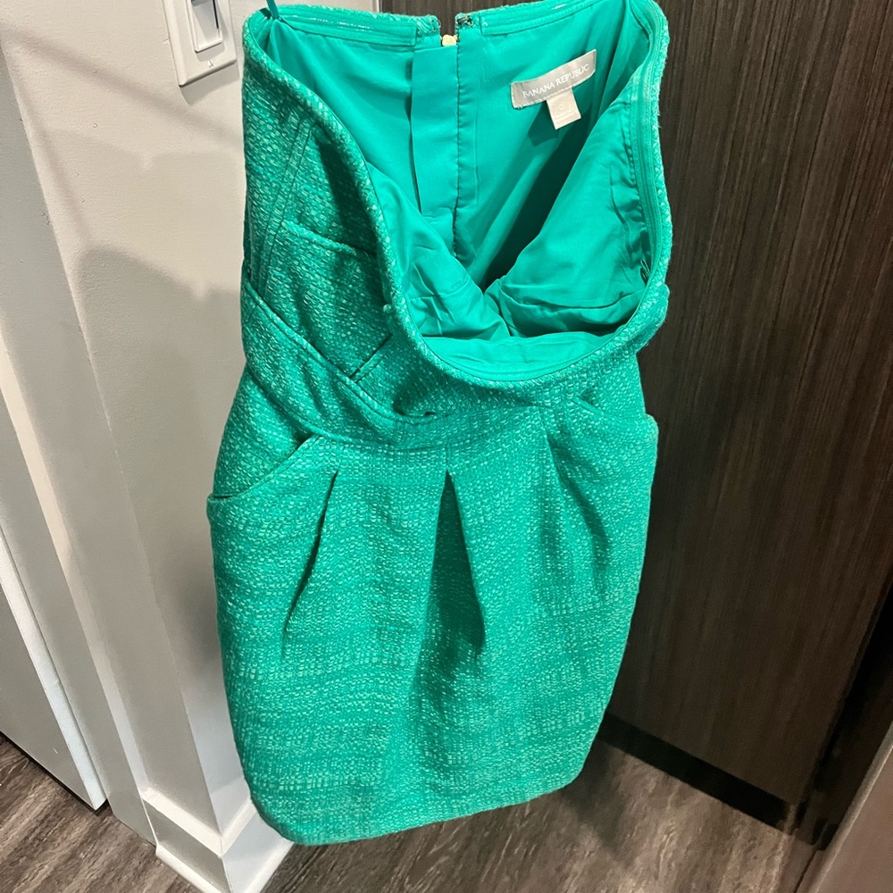 Banana Republic Size 0 Green Dress